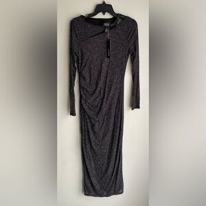 Elegant Black Glitter Dress